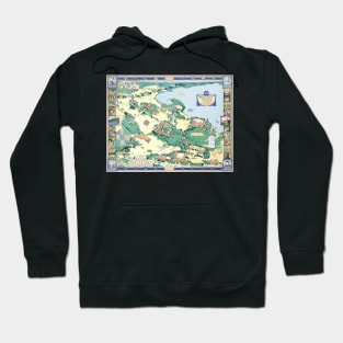 WELLESLEY College map MASSACHUSETTS dorm decor graduate Hoodie